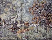 Paul Signac Bridge Sweden oil painting artist